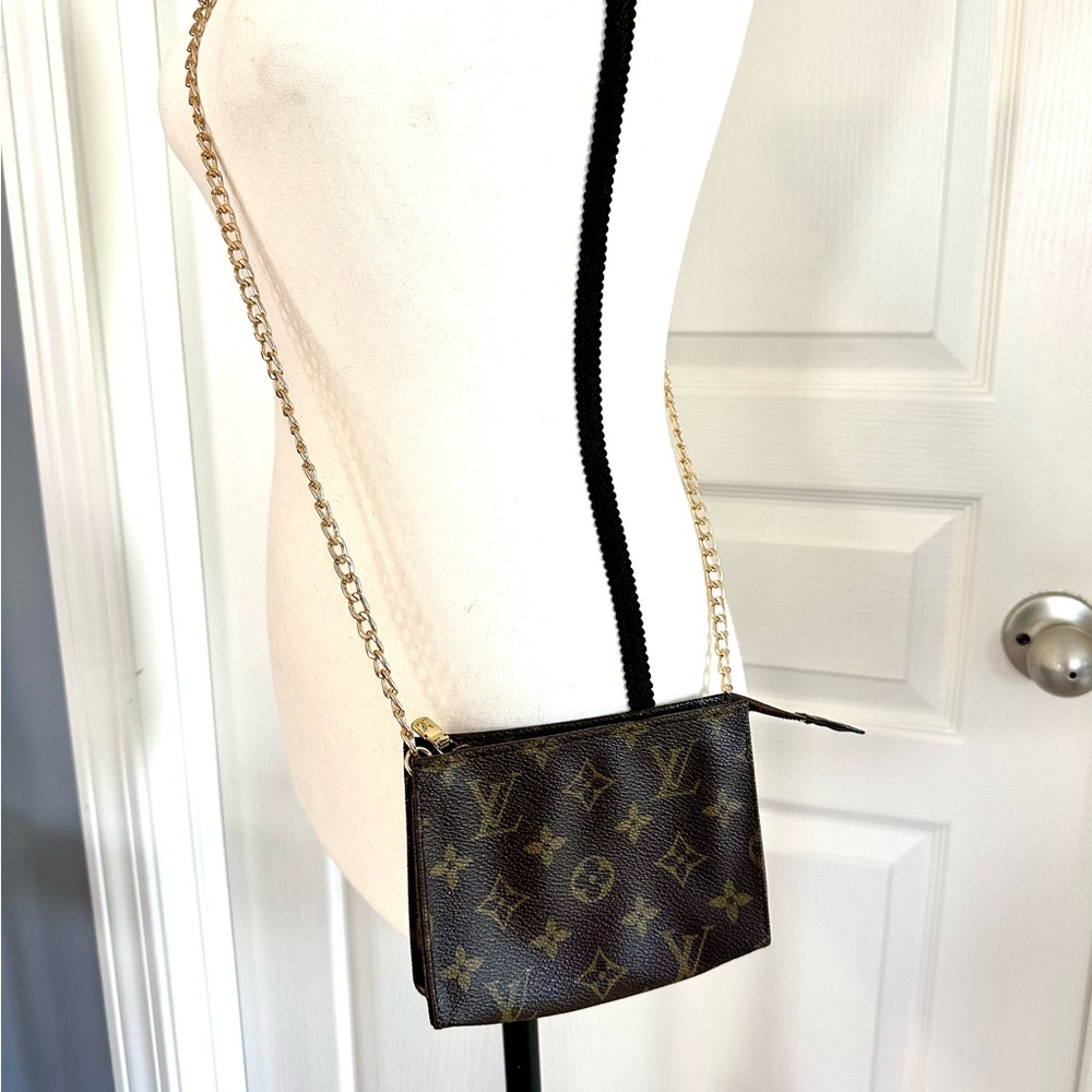 💙 Louis Vuitton Vintage Toiletry 15 -1984 Crossbody Conversion Authentic w COA - Picture 2 of 16